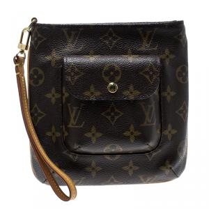 Pre Owned Louis Vuitton Monogram Canvas Partition Wristlet