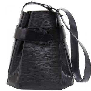 Pre Owned Louis Vuitton Noir Epi Leather Sac d'Epaule Bag