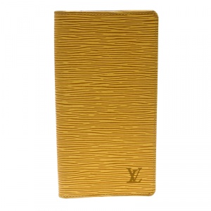 Louis Vuitton Tassil Yellow Epi Leather Credit Card and Currency Wallet
