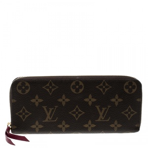 Louis Vuitton Fuchsia Monogram Canvas Clemence Wallet