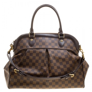 Pre Owned Louis Vuitton Damier Ebene Canvas Trevi GM Bag