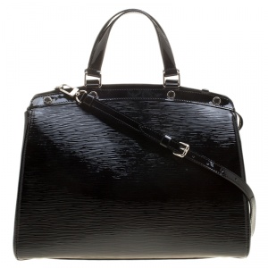 Pre Owned Louis Vuitton Black Electric Epi Leather Brea GM Bag