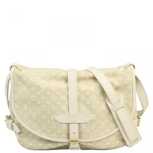مملوكة مسبقًا Louis Vuitton Dune Monogram Mini Lin Saumur Bag