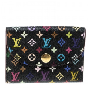 Louis Vuitton Black Multicolor Monogram Canvas Card Holder