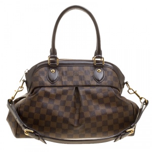 Pre Owned Louis Vuitton Damier Ebene Canvas Trevi PM Bag