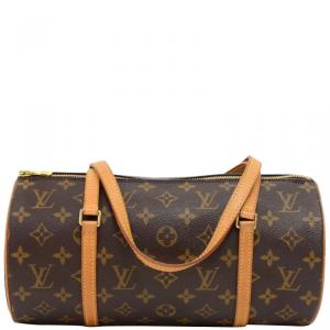 Pre Owned Louis Vuitton Monogram Canvas Papillon 30 Bag