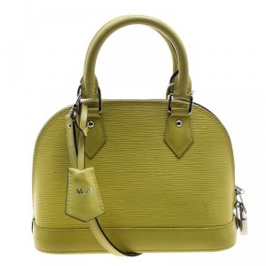 Pre Owned Louis Vuitton Citron Epi Leather Alma BB Bag