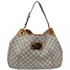 Pre Owned Louis Vuitton Damier Azur Canvas Galleria PM Bag