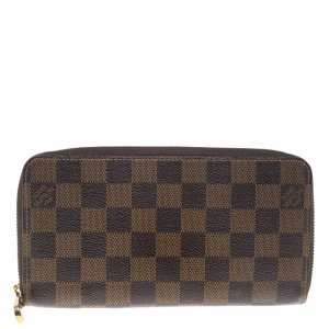 Louis Vuitton Damier Ebene Canvas Zippy Wallet