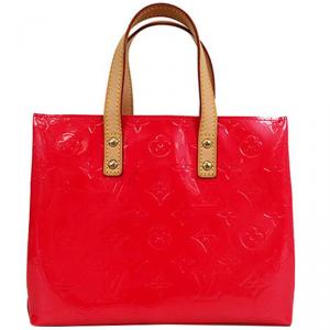 Pre Owned Louis Vuitton Red Monogram Vernis Reade PM Bag