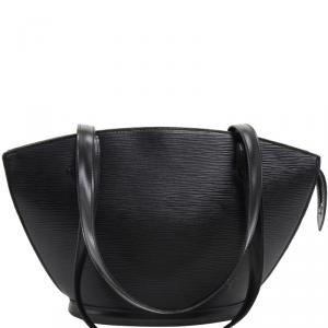 مملوكة مسبقًا حقيبة لوي فيتون سان جاكس جلد أيبي سوداء PM