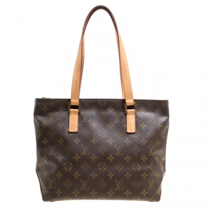 Pre Owned Louis Vuitton Monogram Canvas and Leather Cabas Piano Bag