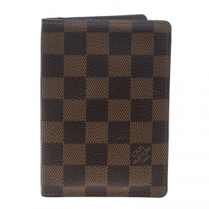 Pre Owned Louis Vuitton Damier Ebene Canvas Pocket Organizer