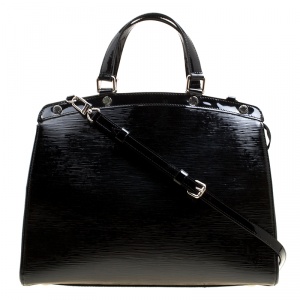 Pre Owned Louis Vuitton Black Electric Epi Leather Brea GM Bag