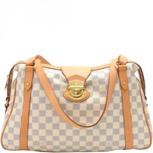 مملوكة مسبقًا حقيبة لوي فيتون سترسا كانفاس آزور دامييه PM