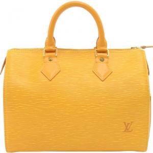 Louis Vuitton Tassil Yellow Epi Leather Speedy 25 Bag