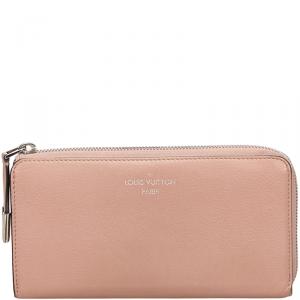 Louis Vuitton Pink Veau Cachemire Leather Comete Wallet