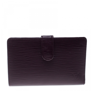 Louis Vuitton Prune Epi Leather Wallet 