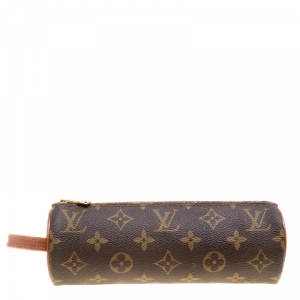 Pre Owned Louis Vuitton Monogram Canvas Trousse Ronde 20 Case