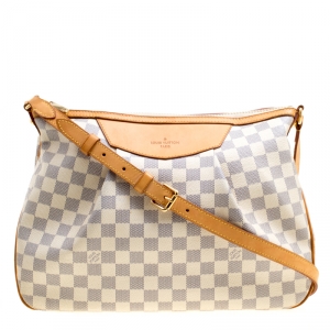 Pre Owned Louis Vuitton Damier Azur Canvas Siracusa MM Bag