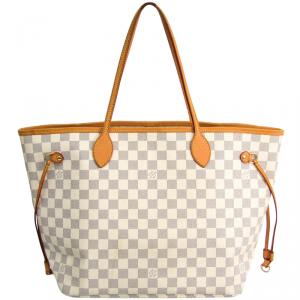 Louis Vuitton Damier Azur Canvas Neverfull MM Bag