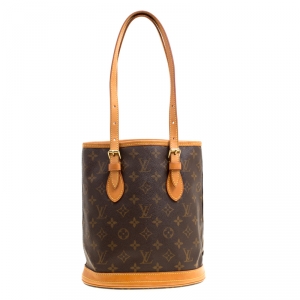 Pre Owned Louis Vuitton Monogram Canvas Petit Bucket Bag