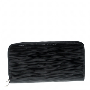 Louis Vuitton Black Electric Epi Leather Zippy Wallet