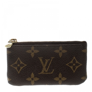 Pre Owned Louis Vuitton Monogram Canvas Key Pouch 