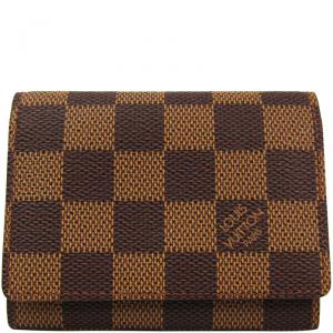Louis Vuitton Damier Ebene Canvas Business Card Holder