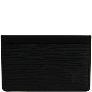 Louis Vuitton Noir Epi Leather Card Holder