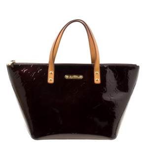 Pre Owned حقيبة لوي فيتون بلفو فيرنيه مونوغرامية عنابية PM