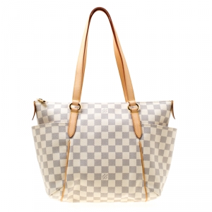 مملوكة مسبقًا حقيبة لوي فيتون توتالي جلد وكانفاس آزور دامييه PM