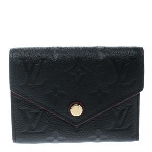Louis Vuitton Bleu Infini Empreinte Leather Curieuse Compact Wallet