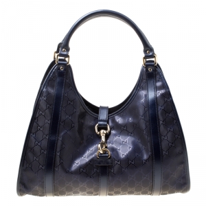 Pre Owned Gucci Purple GG Coated Canvas Medium Joy Shoulder Bag