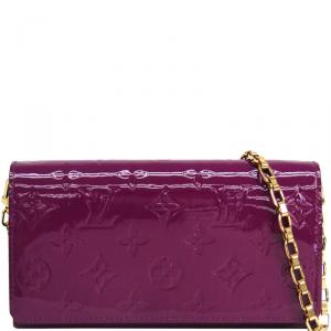 Louis Vuitton Amethyste Monogram Vernis Chaine Wallet