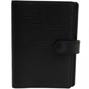 Louis Vuitton Noir Epi Leather Small Ring Agenda Cover