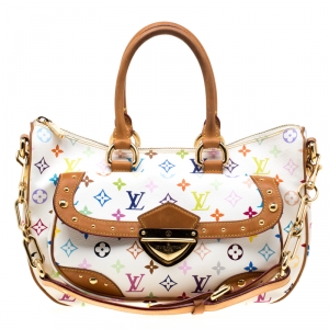 مملوكة مسبقًا Louis Vuitton White Multicolor Monogram Canvas Rita Bag