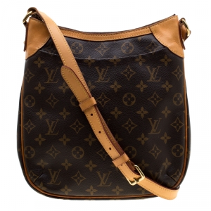 مملوكة مسبقًا Louis Vuitton Brown Monogram Coated Canvas PM Odeon Crossbody Bag