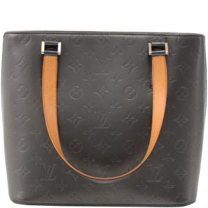 مملوكة مسبقًا Louis Vuitton Black Monogram Mat Stockton Bag