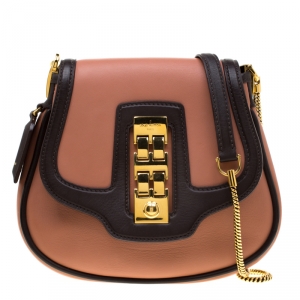 Pre Owned Louis Vuitton Vieux Rose Leather Trapezio Art Deco Shoulder Bag