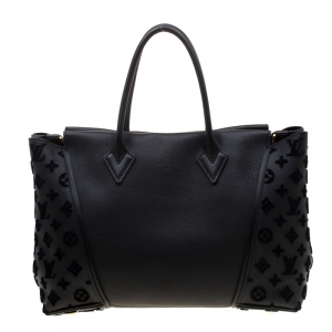 Pre Owned Louis Vuitton Black Veau Cachemire Leather W PM Bag