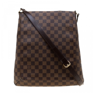 Pre Owned Louis Vuitton Damier Ebene Canvas Musette Messenger Bag