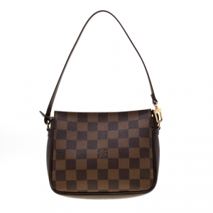 مملوكة مسبقًا Louis Vuitton Damier Ebene Canvas Trousse Pochette Bag