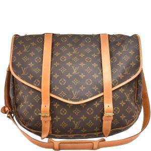 Pre Owned Louis Vuitton Monogram Canvas Saumur 43 Bag