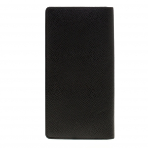Louis Vuitton Black Taiga Leather Brazza Wallet
