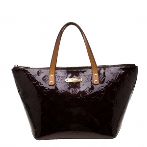 مملوكة مسبقًا Louis Vuitton Amarante Monogram Vernis Bellevue PM Bag