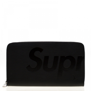 Louis Vuitton Black Epi Leather Supreme Zippy Oganizer