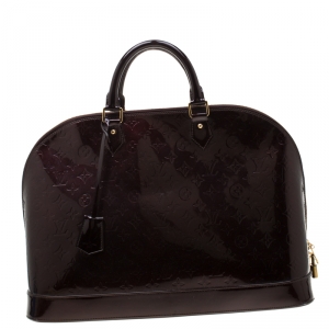 مملوكة مسبقًا Louis Vuitton Amarante Monogram Vernis Alma Voyager Bag