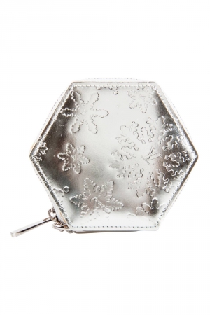 مملوكة مسبقًا Louis Vuitton Silver Monogram Vernis Flocon Coin Purse