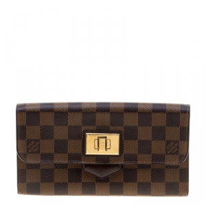 Louis Vuitton Damier Ebene Canvas Rosebery Wallet